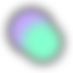 Lilac and mint orb
